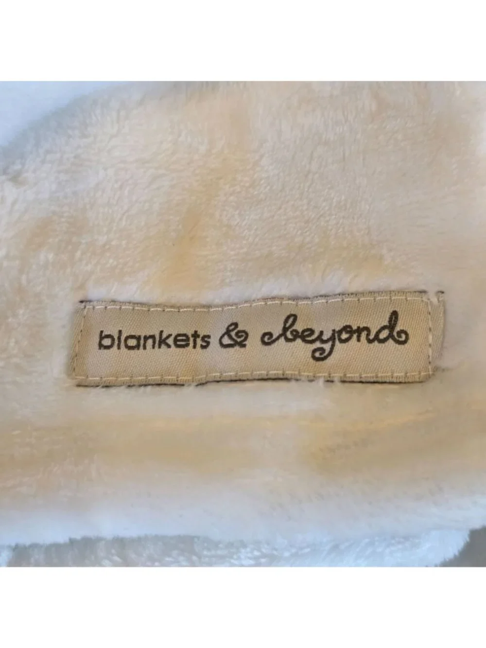 Blankets and Beyond White Gray Bunny Plush Security Blanket Lovey